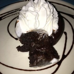 Gluten-free flourless chocolate cake from Spris Pizza